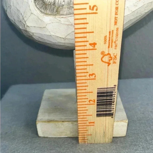 Hand carved Shorebird figure decoy on base seabird nautical decoration farmhouse - Picture 7 of 7